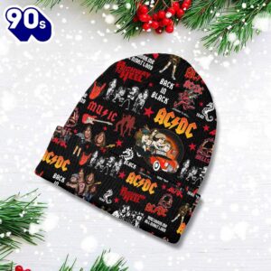 Merry Christmas ACDC Rock Band Beanie Hat Gift Xmas