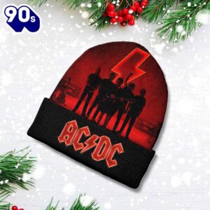 Merry Christmas ACDC Tour PWR Up Beanie Hat Gift Xmas