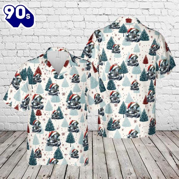 Merry Christmas Asphalt Grinder Hawaiian Shirt