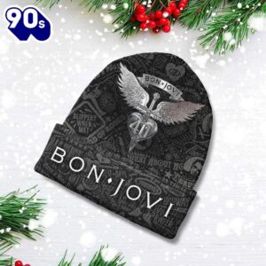 Merry Christmas Bon Jovi Beanie Hats Gift Xmas