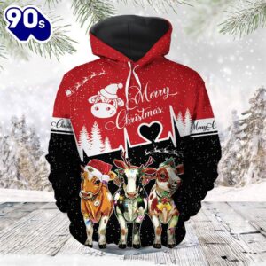 Merry Christmas Cowchristmas Hoodie All…