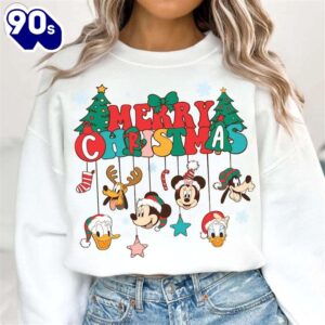 Merry Christmas Disney Mickey Shirt, Cartoon Shirt, Disney Shirt Gift Xmas