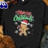 Merry Christmas Gingerbread Man Shirt, Cute Gingerbread Shirt,Family Holiday Shirt,Christmas Gift Shirt Gift Xmas