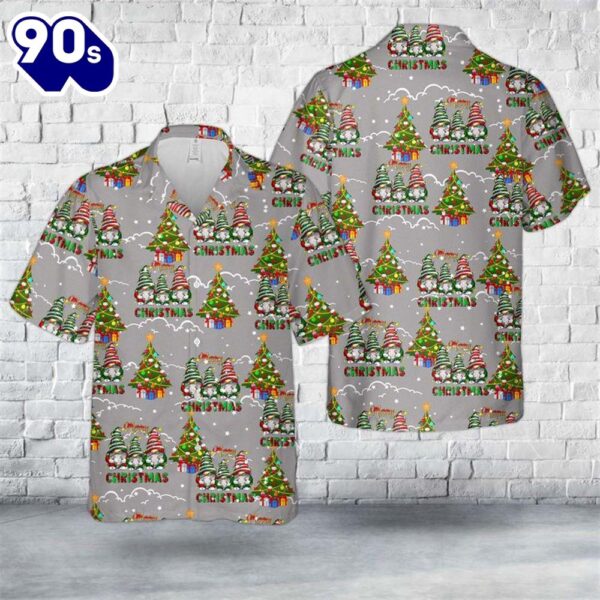 Merry Christmas Gnomes Christmas Hawaiian Shirt