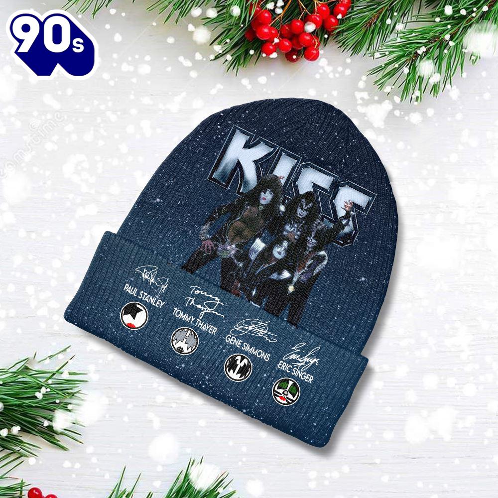 Merry Christmas Kiss Band Beanie Hat Gift Men Gift Xmas Merry Christmas Kiss Band Beanie Hat Gift Men Gift Xmas