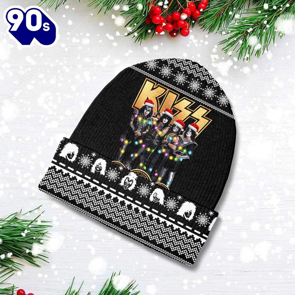 Merry Christmas Kiss Band Chirstmas Gifts 2024 Xmas Beanie Hat Gift Xmas Merry Christmas Kiss Band Chirstmas Gifts 2024 Xmas Beanie Hat Gift Xmas