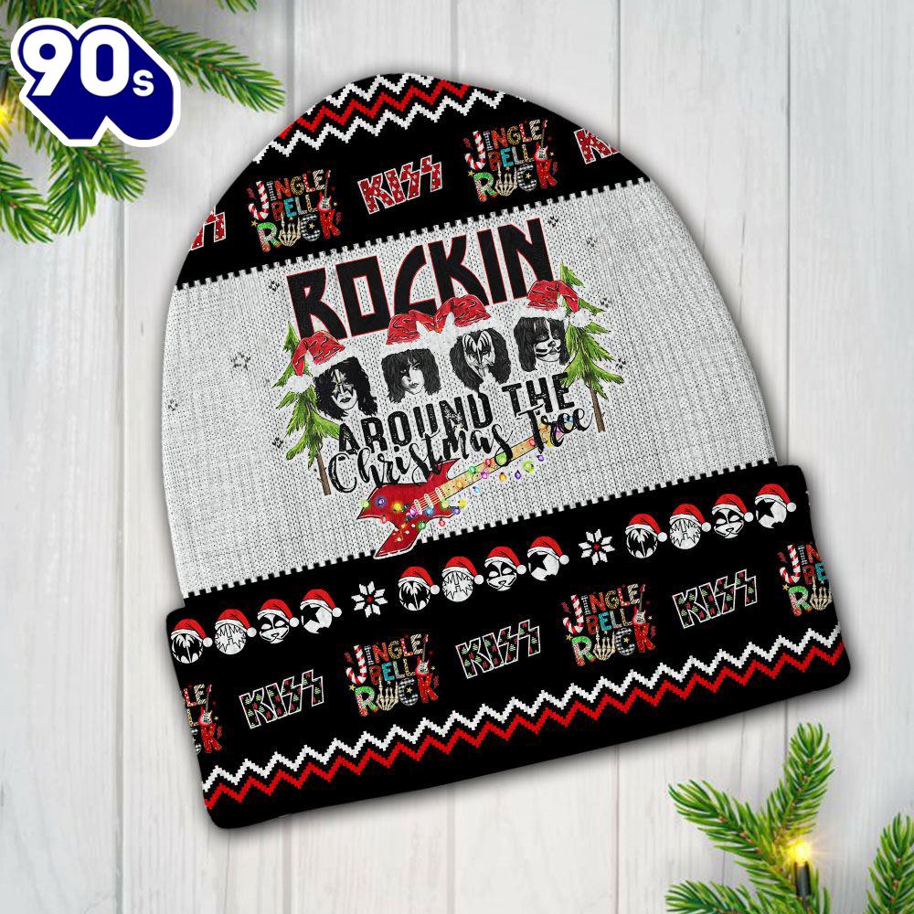 Merry Christmas Kiss Debut Album Cover With Santa Hats Beanie Hat Gift Xmas Merry Christmas Kiss Debut Album Cover With Santa Hats Beanie Hat Gift Xmas