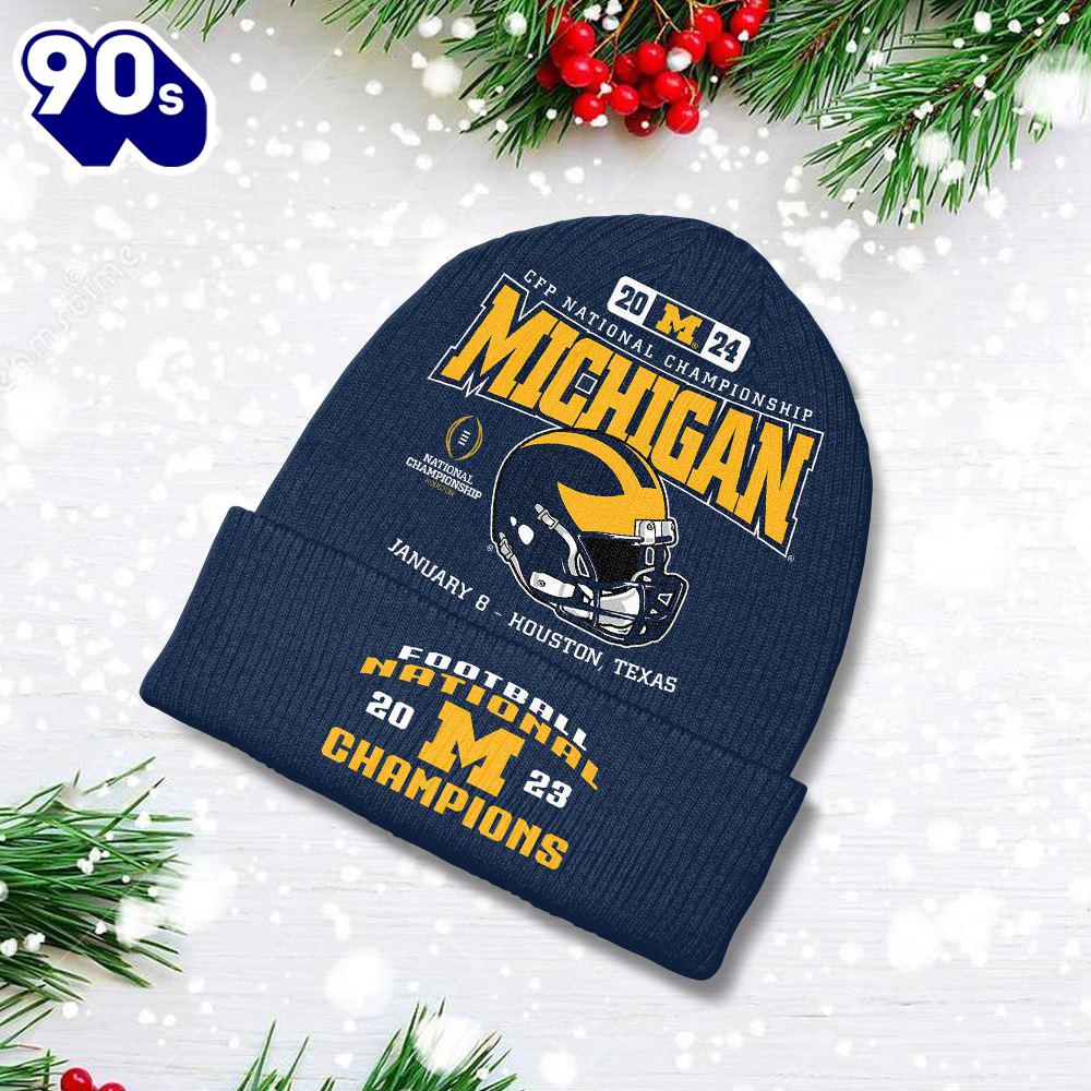Merry Christmas Michigan Wolverines Football 2024 Beanie Hat Gift Xmas Merry Christmas Michigan Wolverines Football 2024 Beanie Hat Gift Xmas