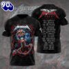 MET Band 3D Apparel T-shirt Gift Fans Rock Music 3D Shirt