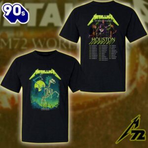 Metallica Concert Tour M72 World Tour June 14 2025 Houston NRG Stadium Setlist 2D T‑Shirt For Fans
