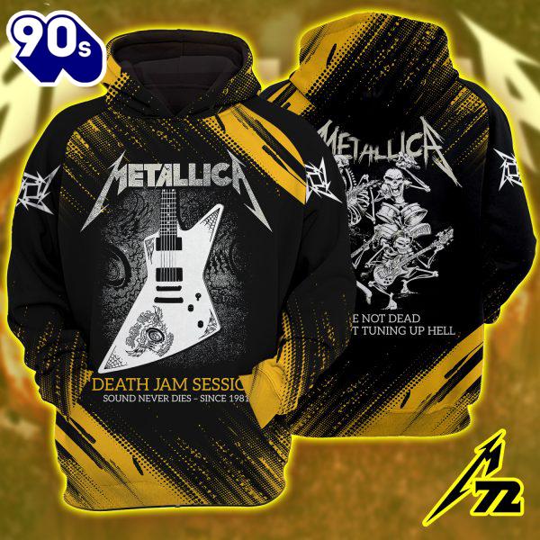 Metallica Death Jam Session 3D Hoodie – Tuning Up Hell Edition Since 1981 Metallica Death Jam Session 3D Hoodie – Tuning Up Hell Edition Since 1981