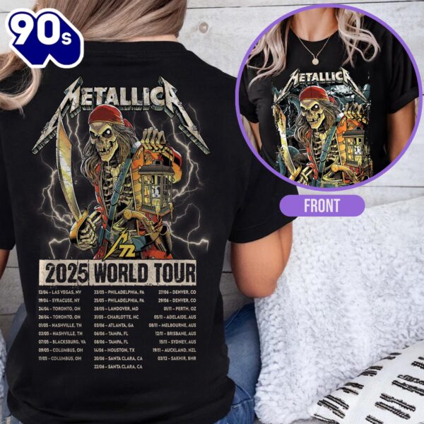 Metallica M72 Tour Unisex T-Shirt – June 8, 2025 Tonight in Tampa Concert Tee For Fans