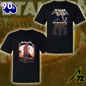 Metallica M72 World Tour 2D T-Shirt June 14 2025 NRG Stadium Houston Concert Night For Fans