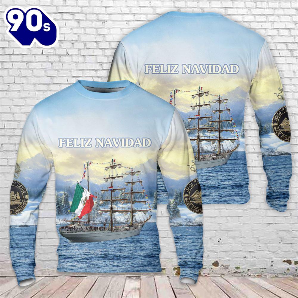 Mexican Navy ARM Cuauht?moc (BE01) Christmas Sweater Mexican Navy ARM Cuauht?moc (BE01) Christmas Sweater