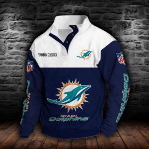 Miami Dolphins Double Breasted Stand…