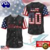Miami Dolphins NFL American Pride Custom Baseball Jersey Shirt , Trending NFL Jersey