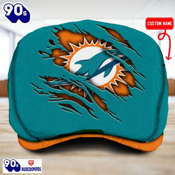 Miami Dolphins NFL Basic Design Personalized Jeff Cap