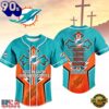 Miami Dolphins NFL Blessed Beyond The Score Baseball Jersey, Trending NFL Jersey