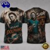 Miami Dolphins NFL Michael Myers Sunday Nightmares Horror Halloween 3D T Shirt, NFL Trending Shirt