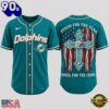 Miami Dolphins NFL Stand For The Flag Kneel For The Cross Baseball Jersey Shirt , Trending NFL Jersey