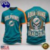 Miami Dolphins NFL Till I’m Dead Forever Skull Fan Pride 3D Shirt, NFL Trending Shirt