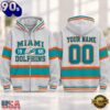 Miami Dolphins NFL Varsity Stripe Zip Hoodie, NFL Trending Shirt