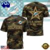Miami Dolphins NFL Veterans US Army Camo New Design 3D Shirt , NFL Trending Shirt