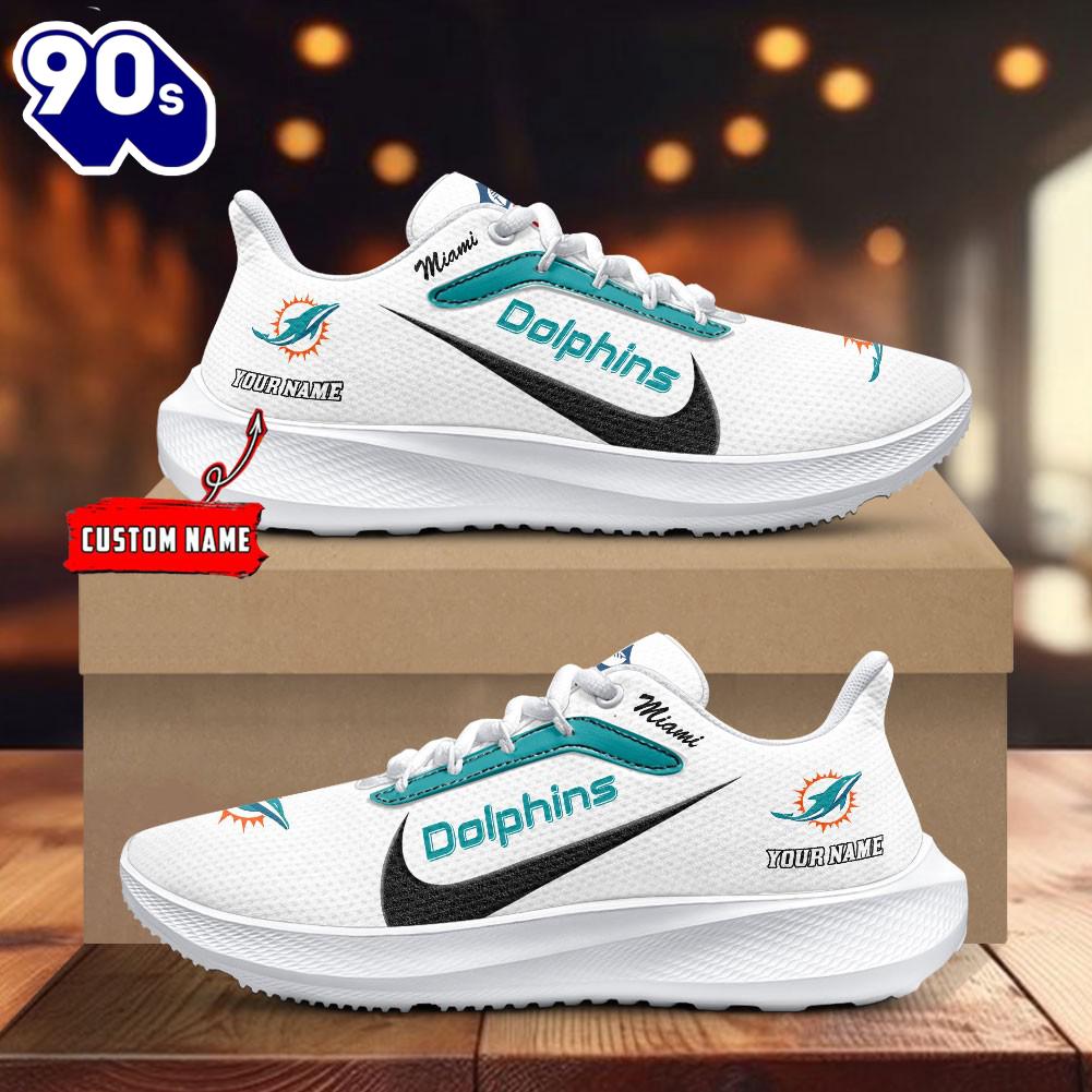Miami Dolphins Running Shoes Custom Your Name Miami Dolphins Running Shoes Custom Your Name
