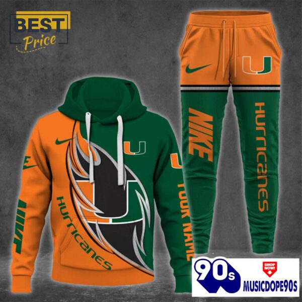 Miami Hurricanes NCAA Hoodie And Pants