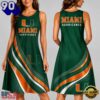 Miami Hurricanes NCAA Team Pride Women’s Sleeveless Dress, NCAA Sleeveless Dress