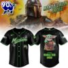 Miami Marlins x The Mandalorian & Grogu Collectible Baseball Jersey For Fans