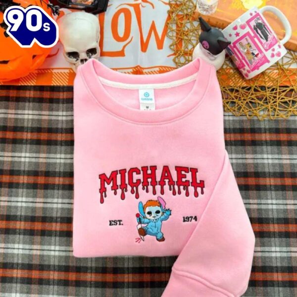 Michael Halloween Version – Embroidered Youth Shirt For Man And Women