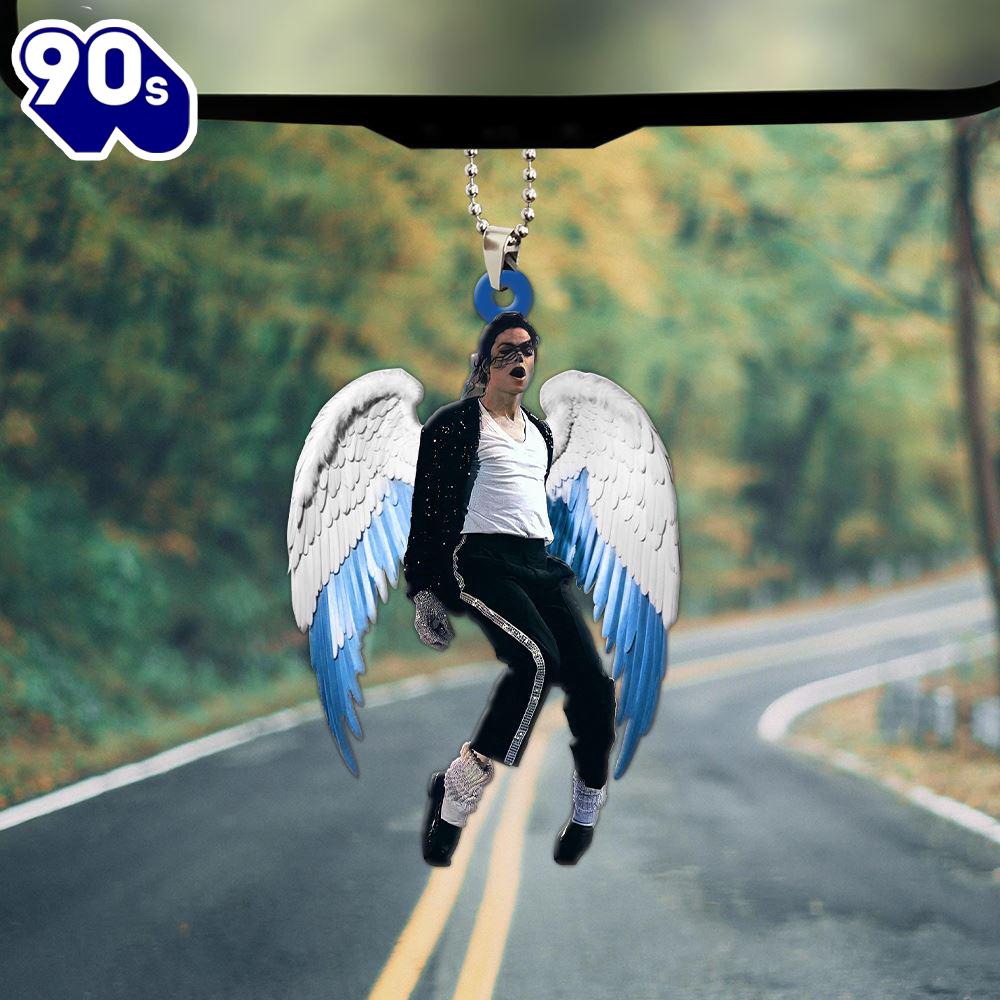 Michael Jackson Custom Shape 2-sided Acrylic Car Ornament  Christmas Day Michael Jackson Custom Shape 2-sided Acrylic Car Ornament  Christmas Day