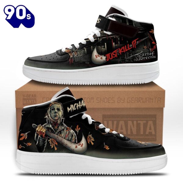 Michael Myers High Top Air Force Shoes Just Kill It