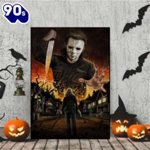Michael Myers Horror Killer Character Halloween Canvas Art Decor Home