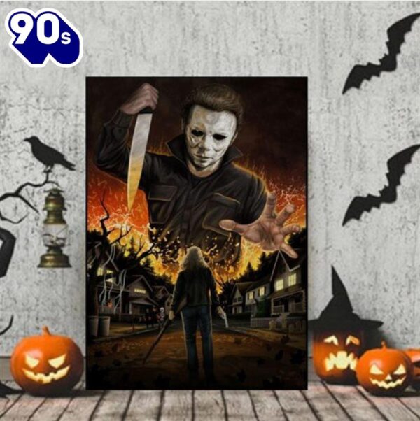 Michael Myers Horror Killer Character Halloween Canvas Art Decor Home