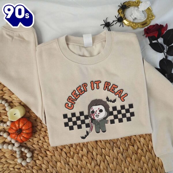 Michael Myers Horror Movies Embroidered Sweatshirt Fashion Style For Man And Women