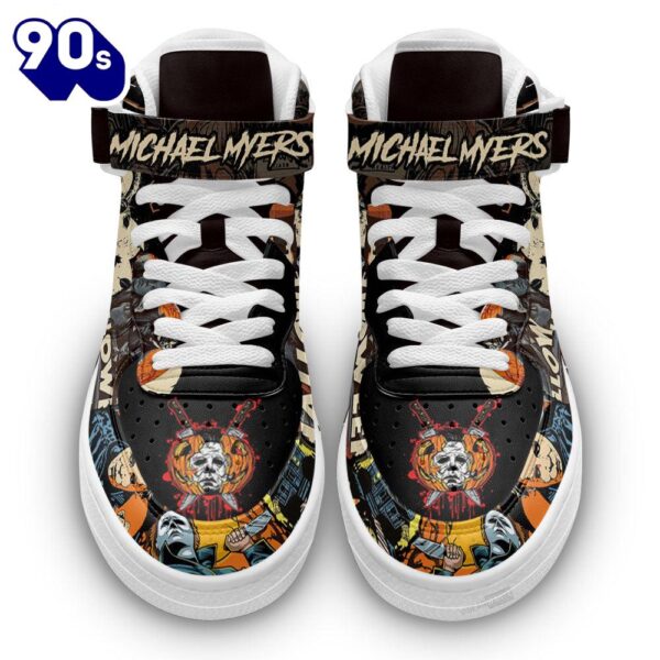 Michael Myers Shoes Custom High Top Air Force Shoes Sneakers Horror Fans