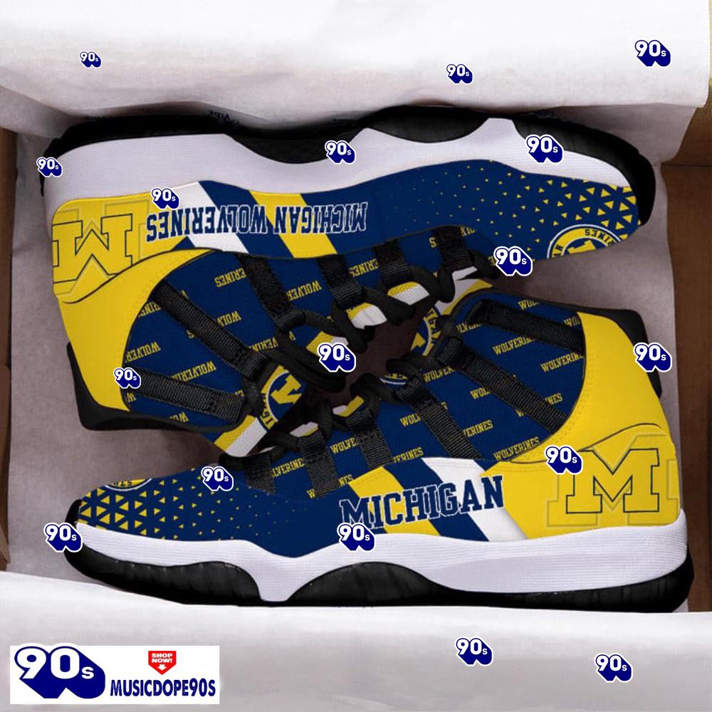 Michigan Wolverines Football Team Air Jordan 11 Best Sneakers For Men Women Fans Michigan Wolverines Football Team Air Jordan 11 Best Sneakers For Men Women Fans
