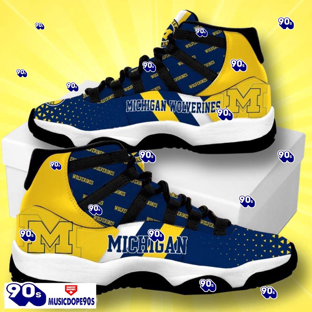 Michigan Wolverines Football Team Air Jordan 11 Best Sneakers For Men Women Fans Michigan Wolverines Football Team Air Jordan 11 Best Sneakers For Men Women Fans