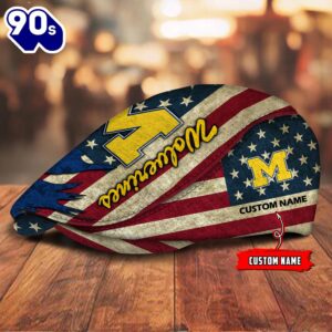 Michigan Wolverines Jeff Cap Custom Your Name  Gift For Fans