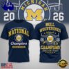 Michigan Wolverines NCAA Road to Glory 2026 Football Champions 3D Shirt , Trending NCAA 3D Tee