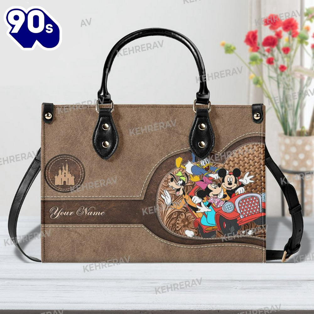 Mickey and Friends Leather Handbag Mickey and Friends Leather Handbag