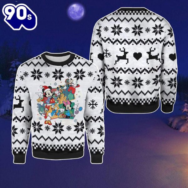Mickey And Friends Merry Xmas Disney Ugly Christmas Sweater  Gift Christmas