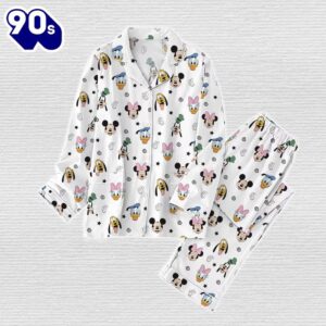 Mickey And Friends Pajamas Set,…