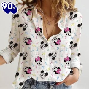 Mickey And Minnie Blouse Shirt…