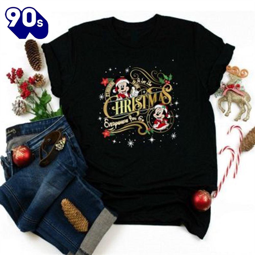 Mickey And Minnie Christmas Shir Gift Xmas Mickey And Minnie Christmas Shir Gift Xmas