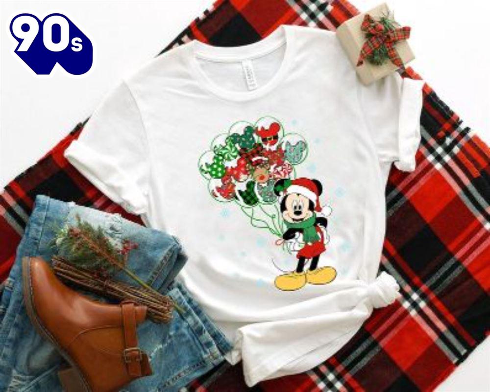Mickey Balloon Christmas Shir Gift Xmas Mickey Balloon Christmas Shir Gift Xmas