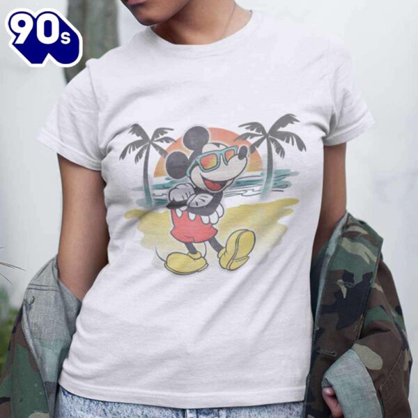 Mickey Beach Airbrushed T-Shirt Disney