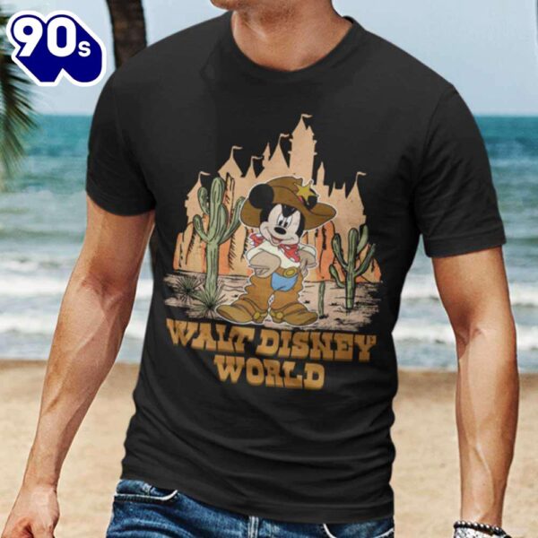 Mickey Cowboy Walt Disney World Christmas T-shirt